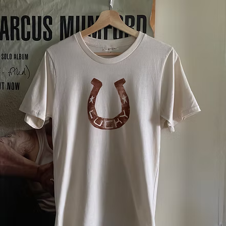 Lucky Horseshoe Block Printed Tee