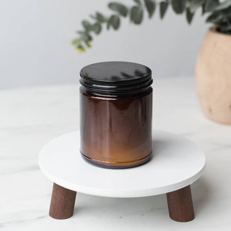 Smoked Oud | Incense + Leather 8oz Soy Candle
