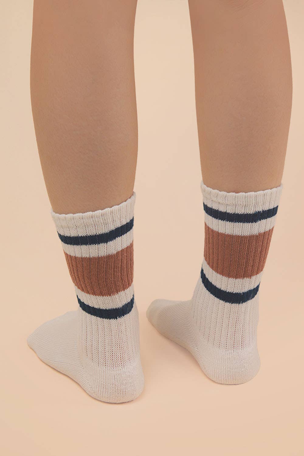 SC10045C - Color Block Crew Socks