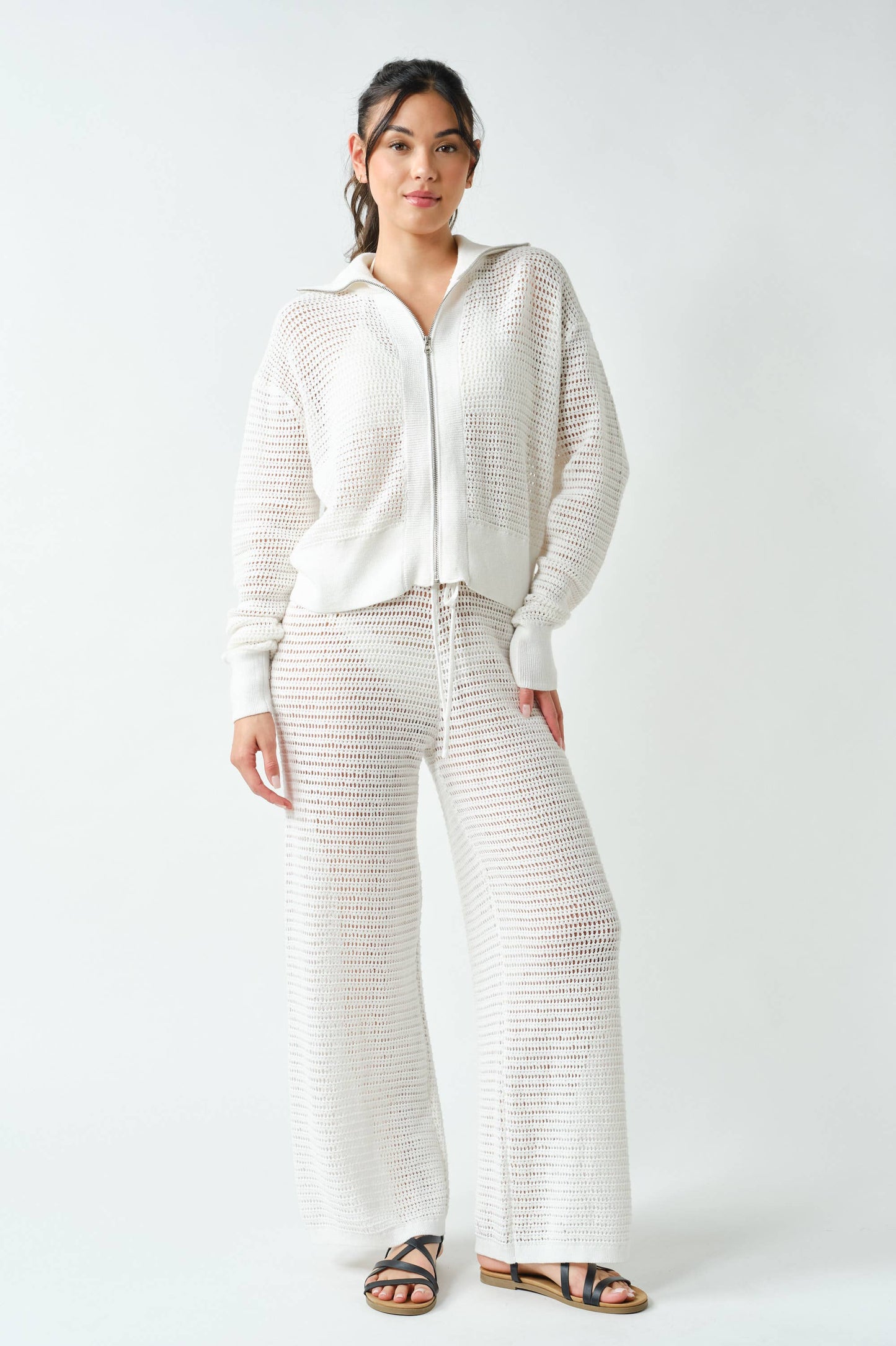 Coastal Crochet Zip-Up