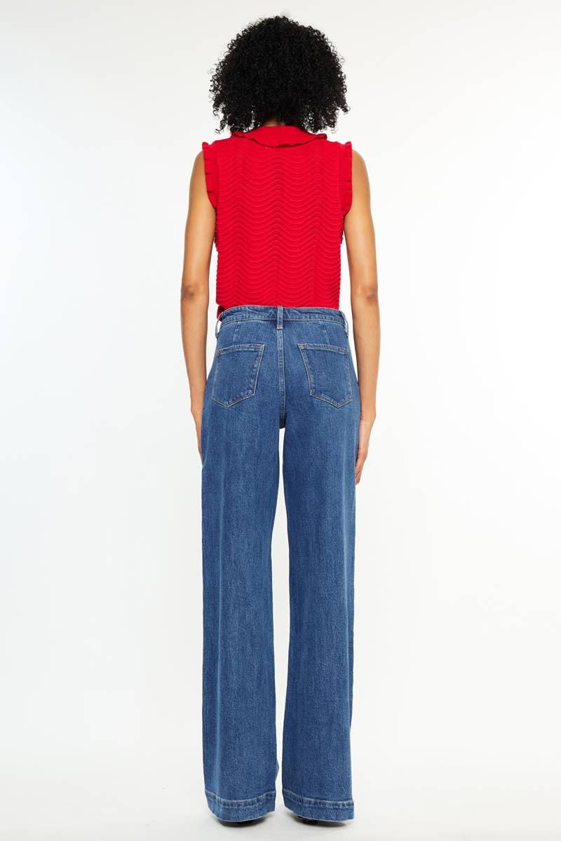 High Rise Wide Leg Trousers
