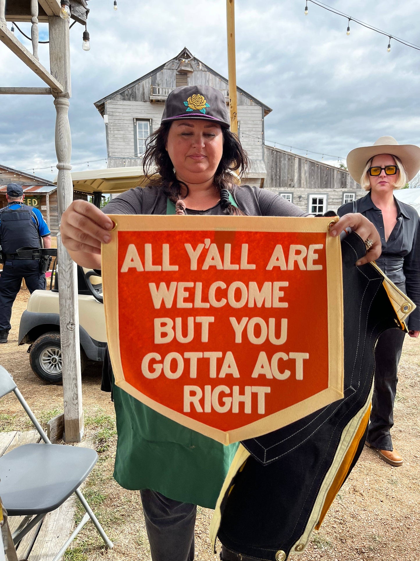All Y'all Are Welcome Camp Flag•Tate Farms x Oxford Pennant