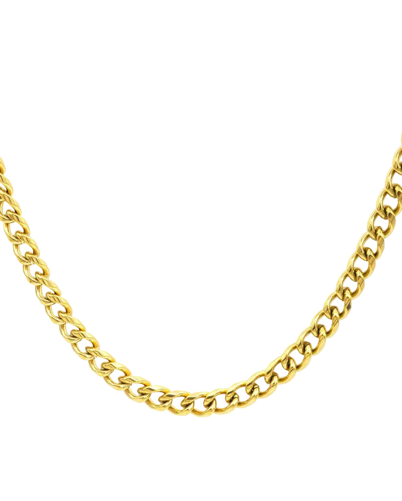5mm Gold Stainless Steel Miami Cuban Link