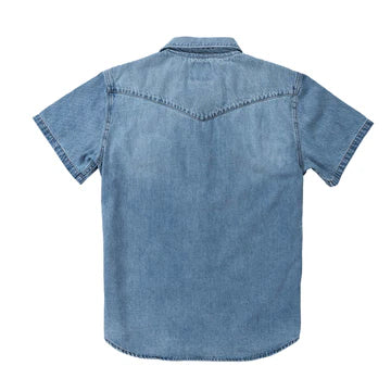 The Wyatt Pearl Snap Short Sleeve Denim Shirt