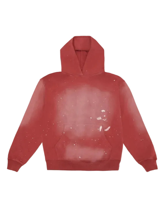 Vintage Paint Hoodie – Faded Red