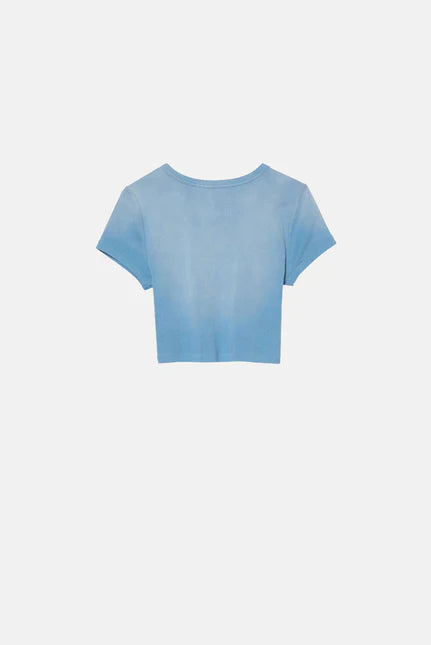 Sun Faded Baby Blue Babydoll Core Tee