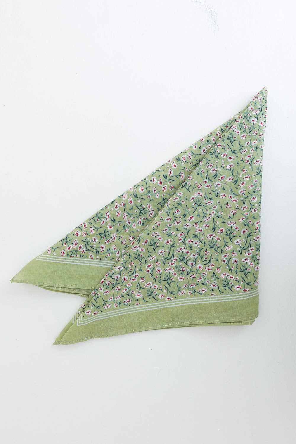 Cotton Field of Flowers Bandana - Muted Color Tones