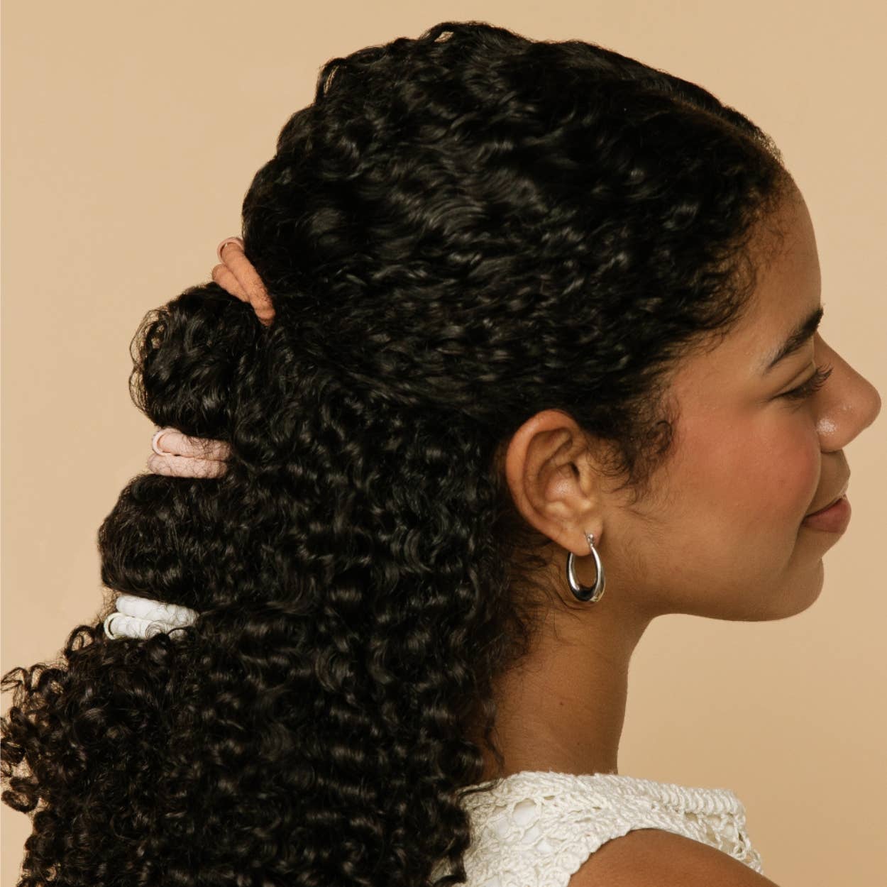 Nude Nylon Hair Ties | Small