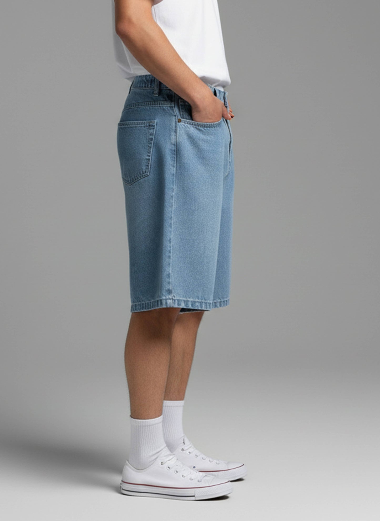 BAGGY FIT DENIM SHORTS