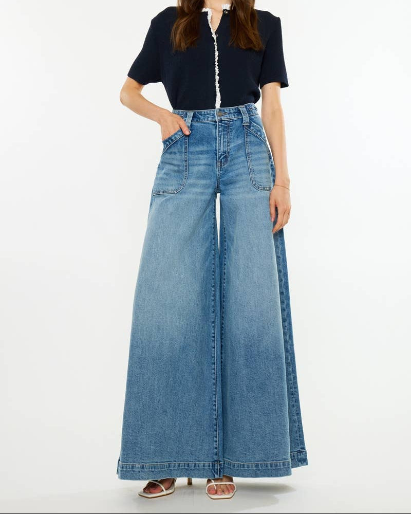 High Rise Endless Wide Leg Jeans