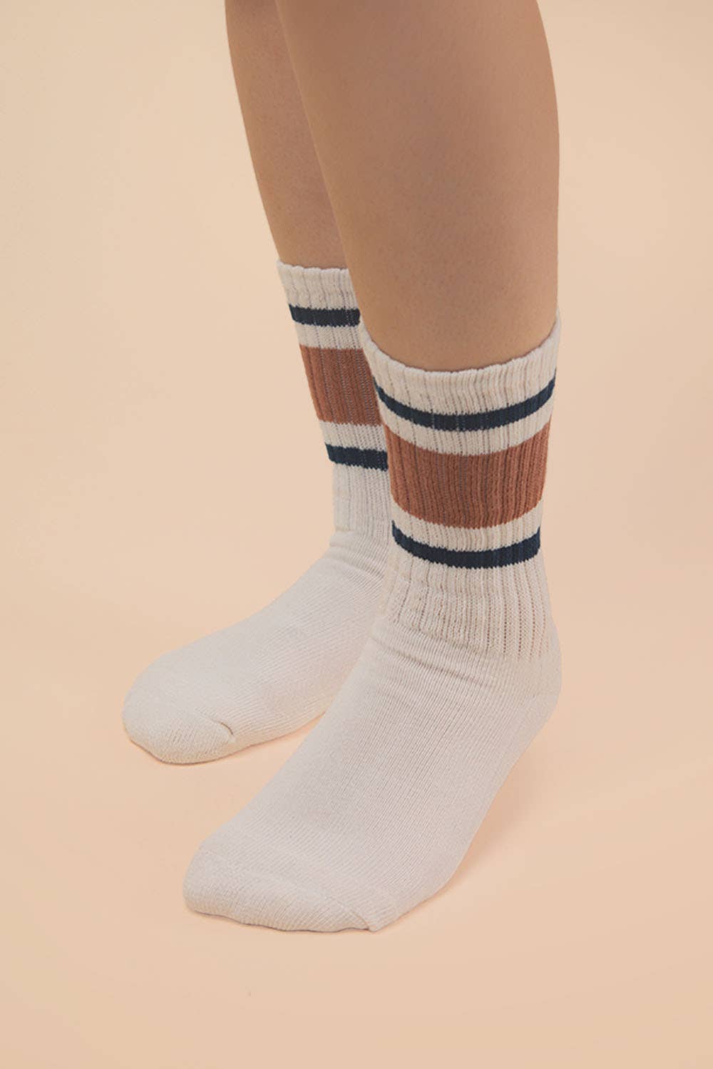 SC10045C - Color Block Crew Socks