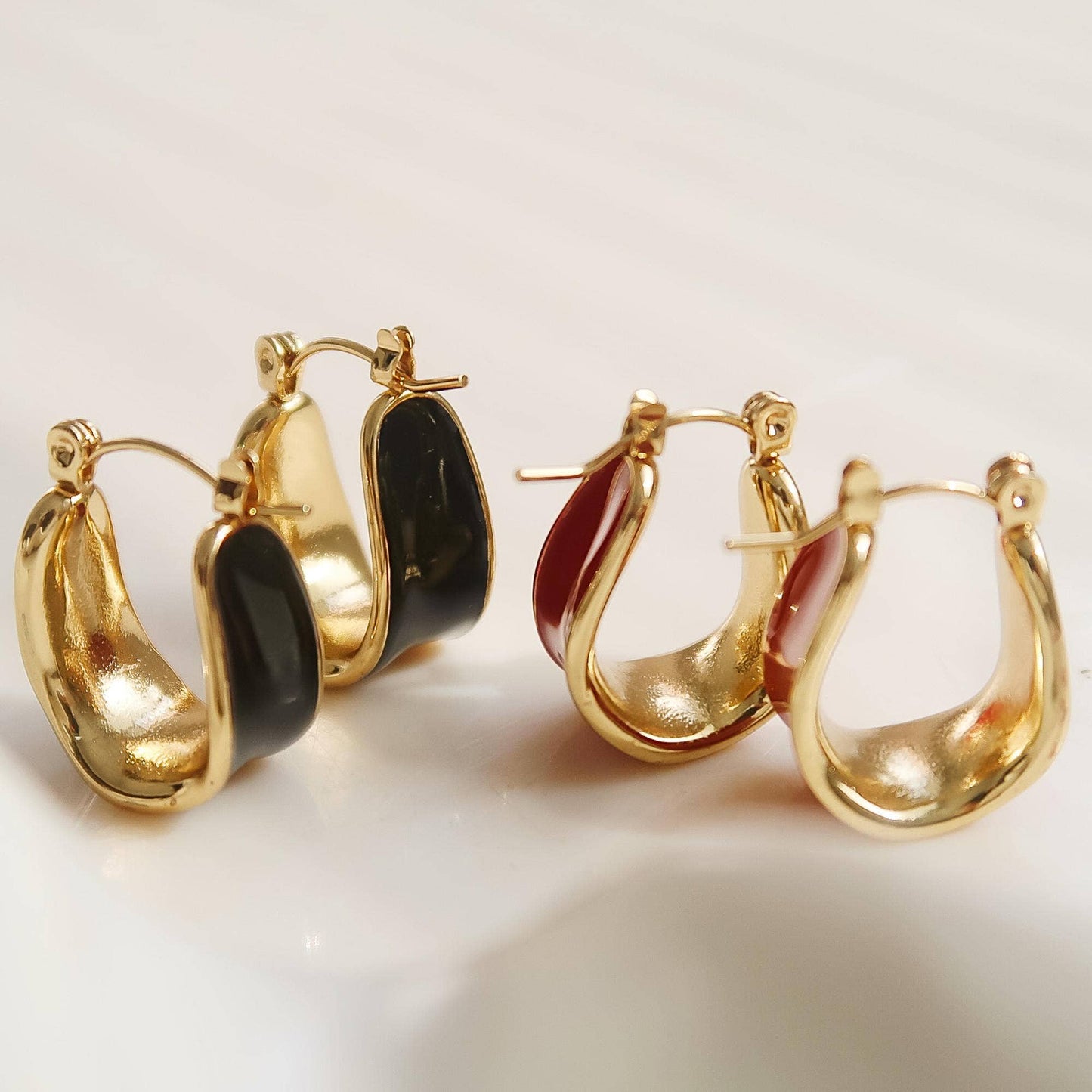 Candide 18K Gold Non-Tarnish Classic Hoop Earring