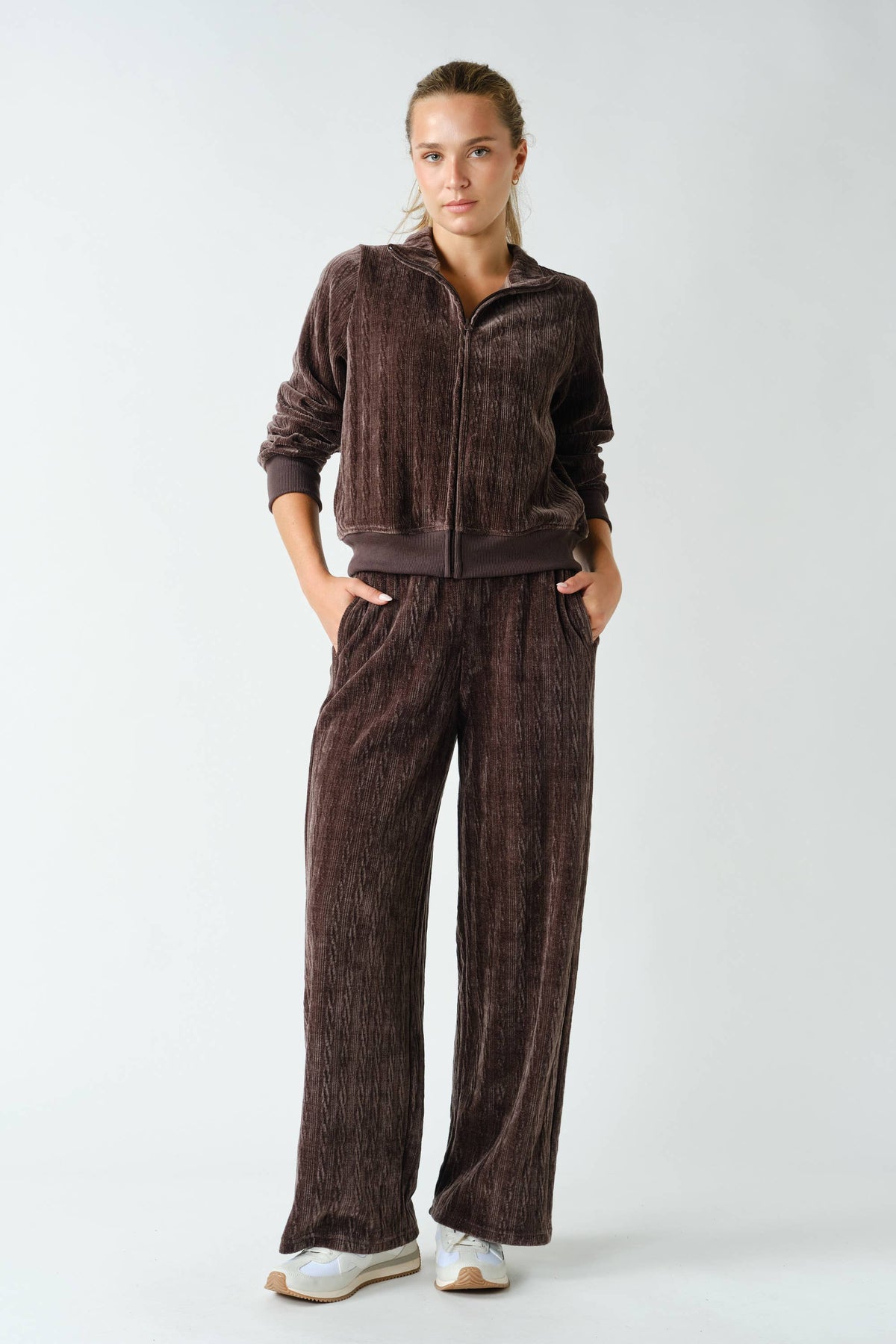Groove-Track Textured Lounge Pants