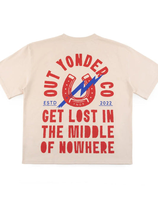 Natural Get Lost Boxy Tee