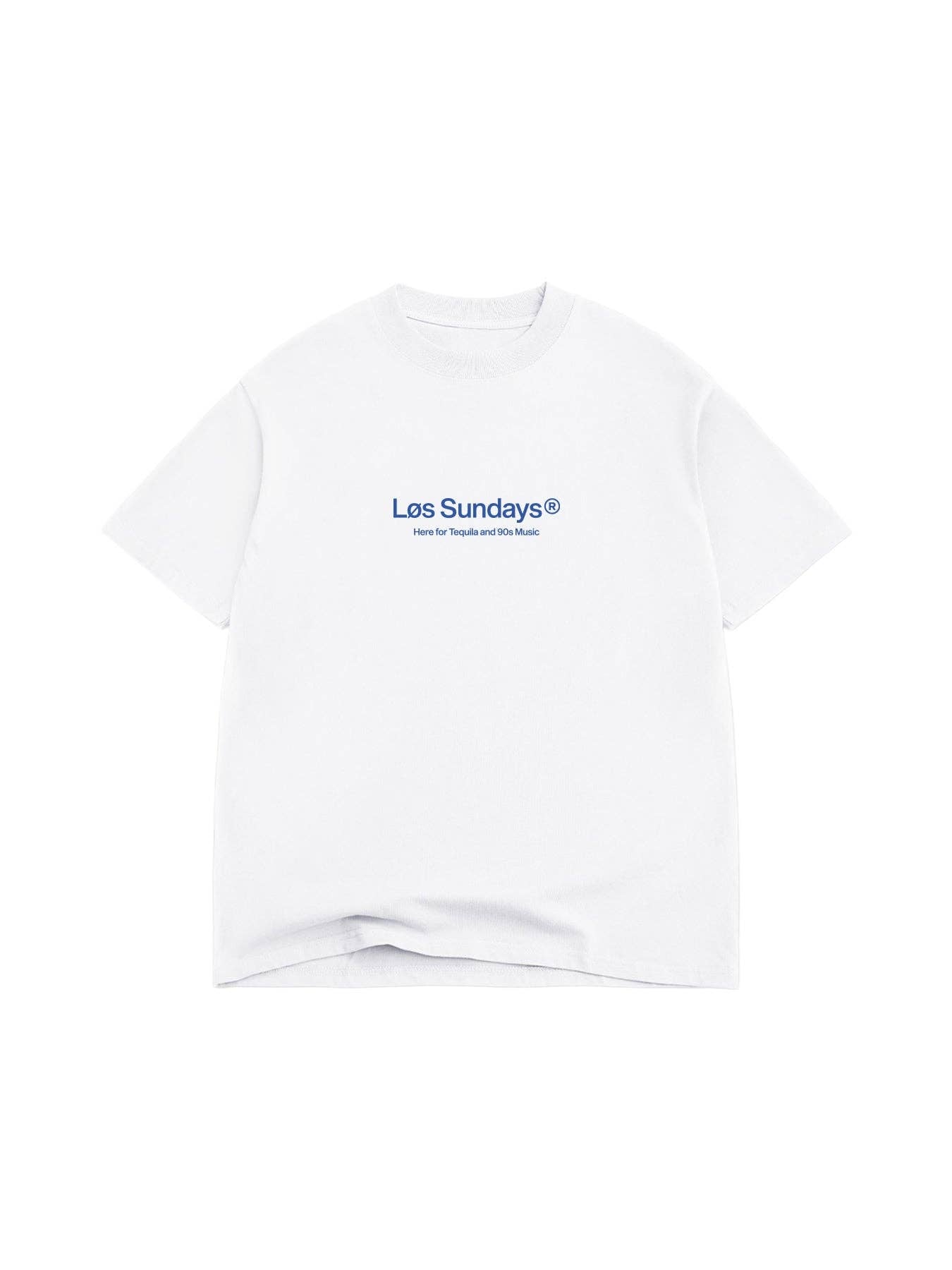 The 90's Music Tee - Blanc White / Blue