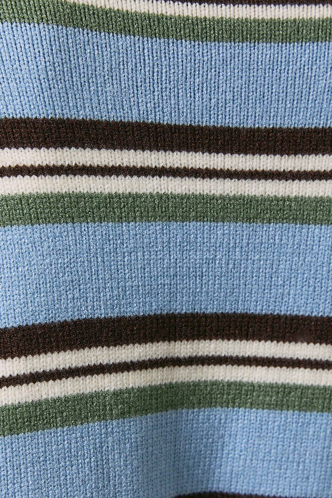 ROLL HEM BUTTONS DETAIL STRIPED CARDIGAN