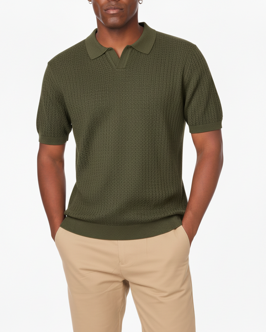 Textured Polo Shirt