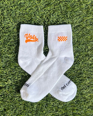 Tennessee Volunteers Checkerboard Script Socks – Del Campo