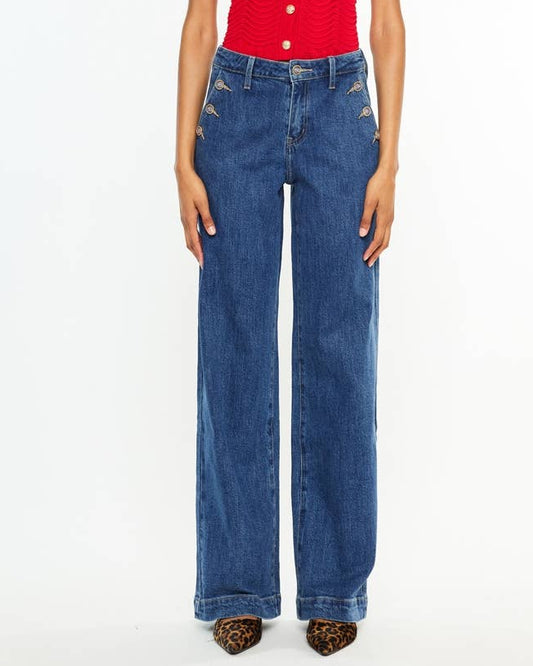 High Rise Wide Leg Trousers