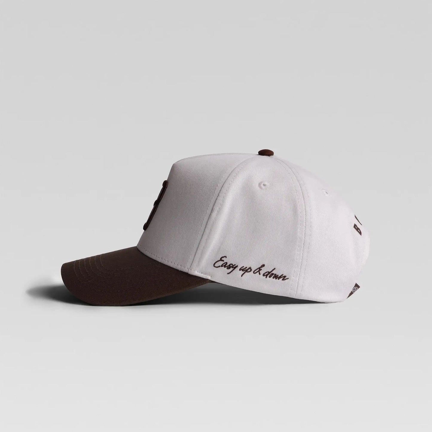 BUNX B Hat – White + Chocolate