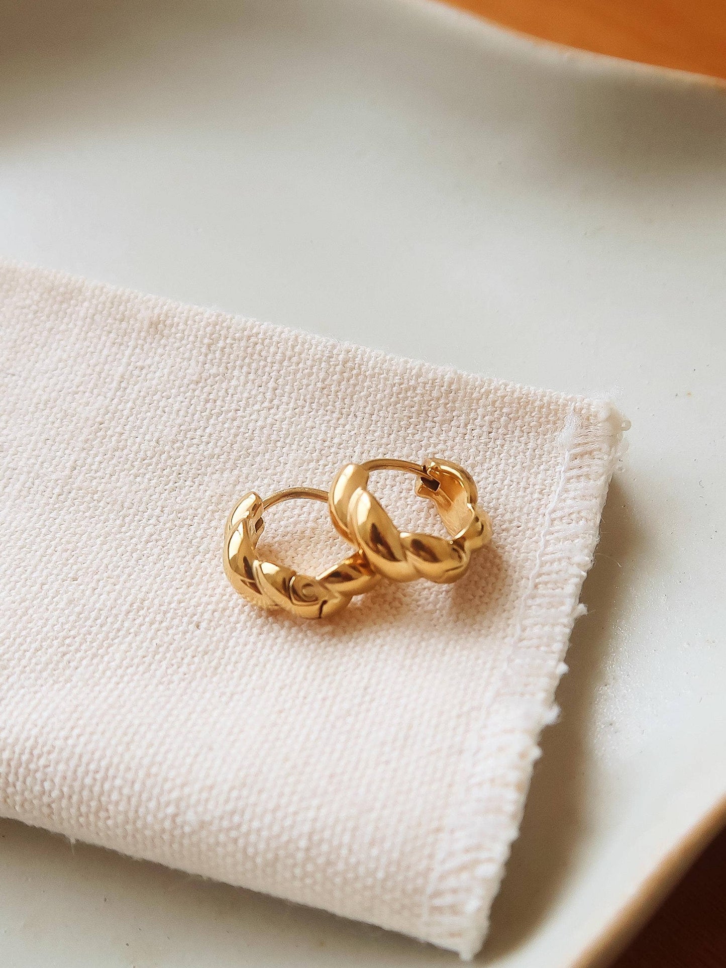 Brea Twisted Hoop Earrings