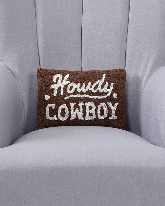 Howdy Cowboy Hook  Pillow