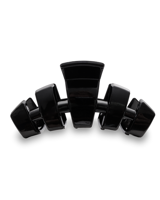 Jet Black Classic Hair Clip | Medium