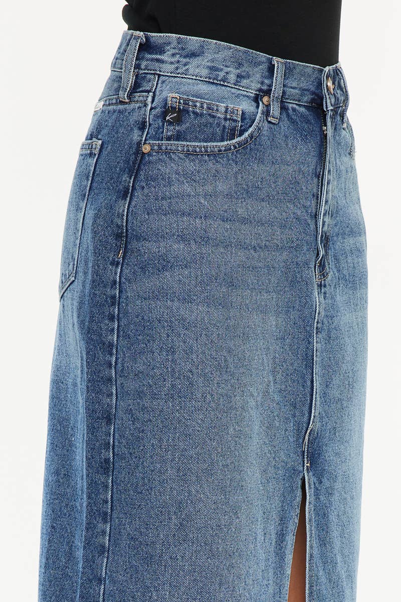 90'S Denim Maxi Skirt