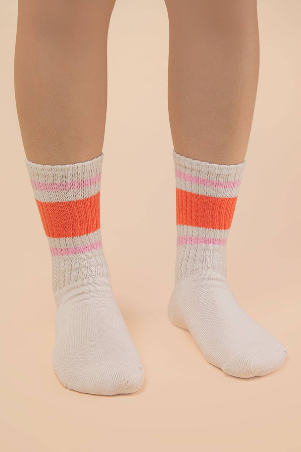 SC10045C - Color Block Crew Socks