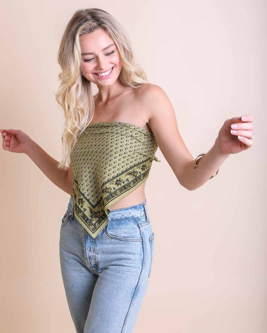 Oversized Cotton Bandana Scarf – Vintage Boho Style