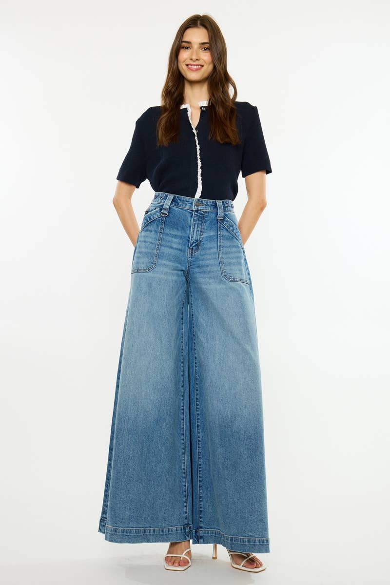 High Rise Endless Wide Leg Jeans