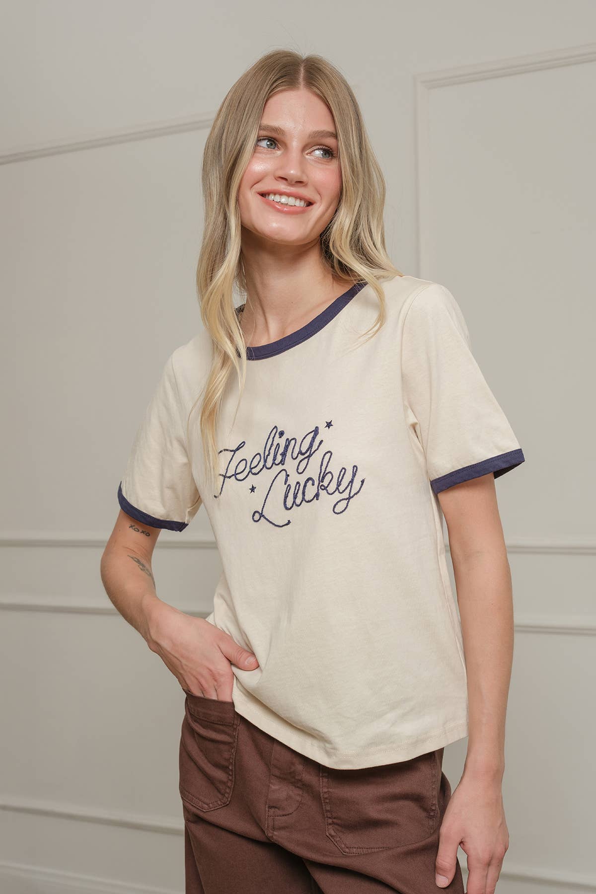 Feeling Lucky Ringer Tee