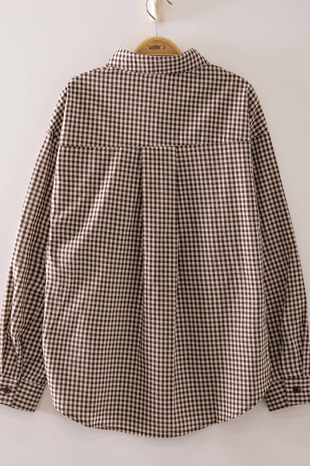 NT12736-Western Horse Gingham Shirt