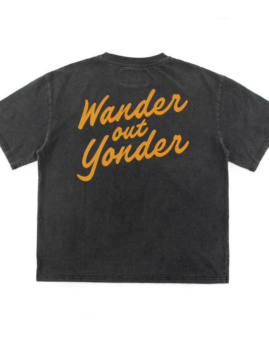 Wander Boxy Tee – Vintage Black
