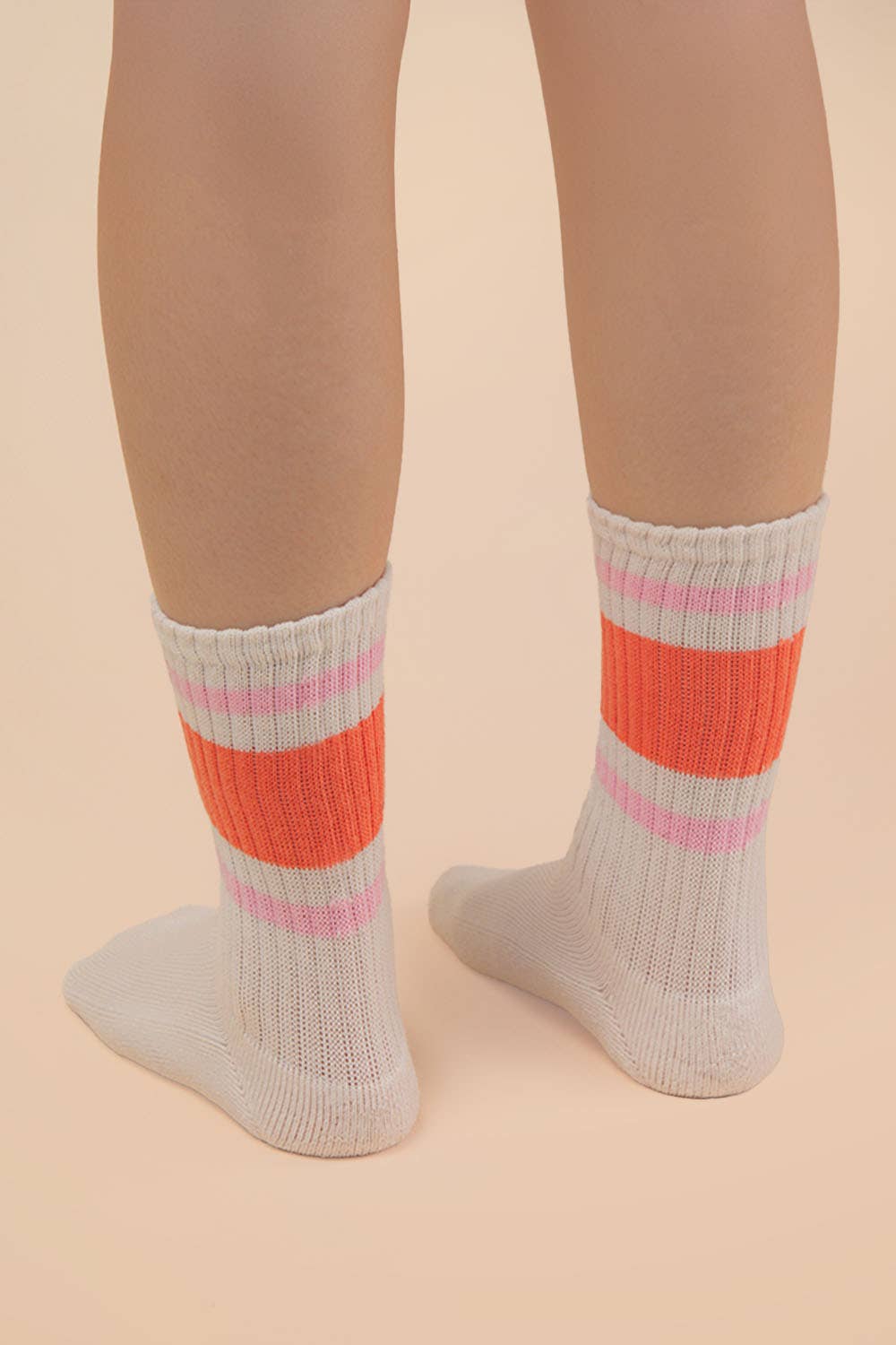 SC10045C - Color Block Crew Socks