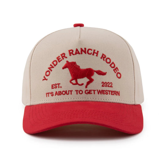 Red Western Snapback Hat