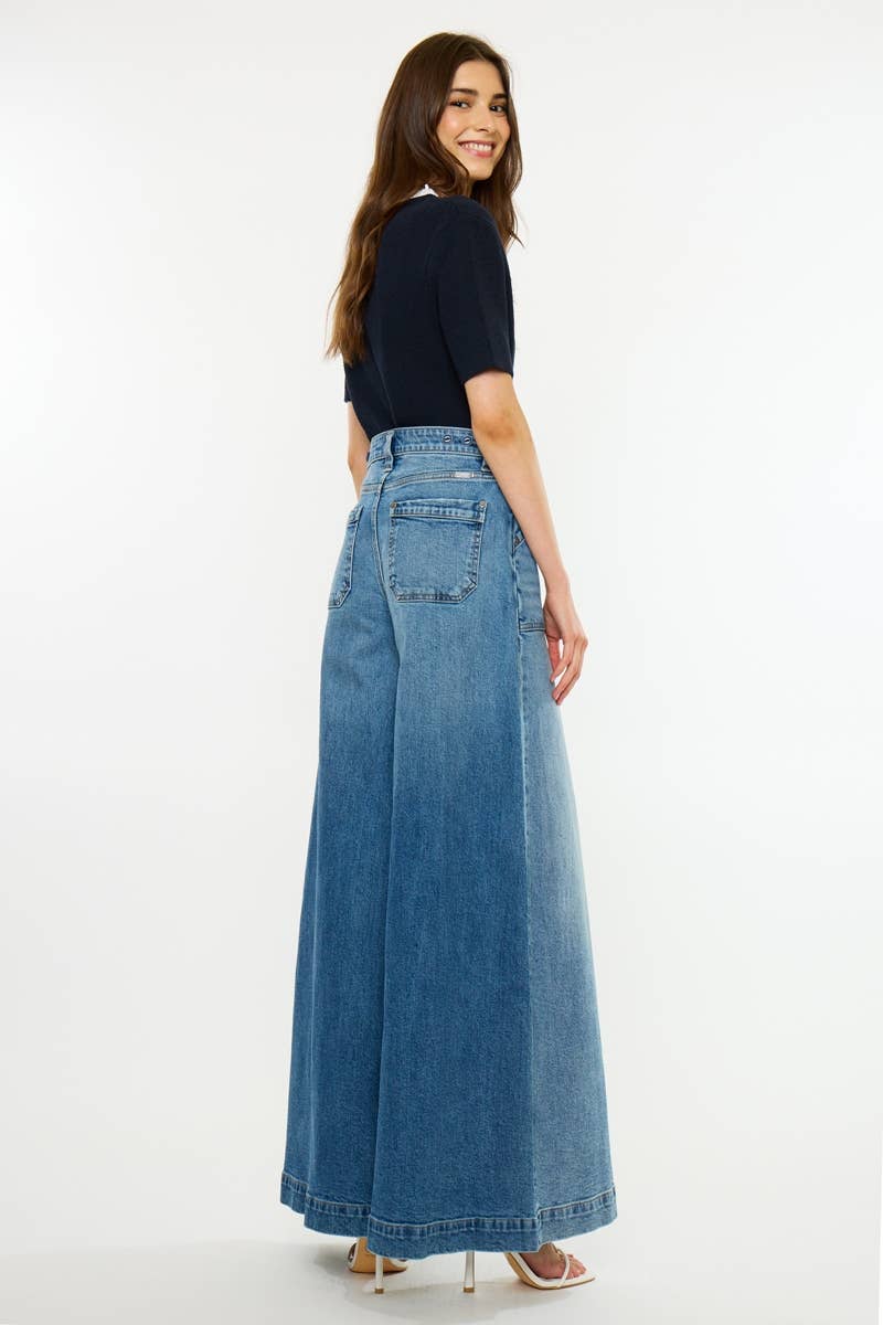 High Rise Endless Wide Leg Jeans