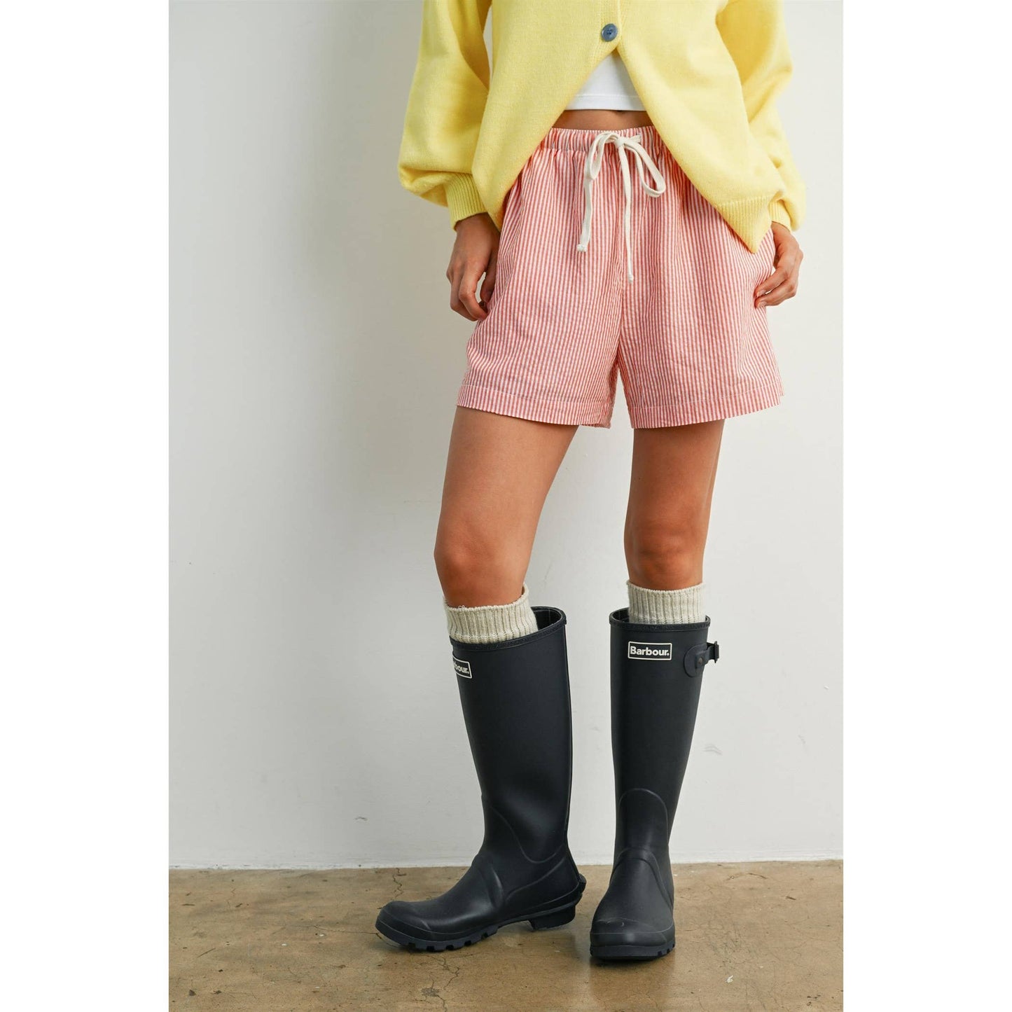 Casual Striped Drawstring Shorts - BMP7940