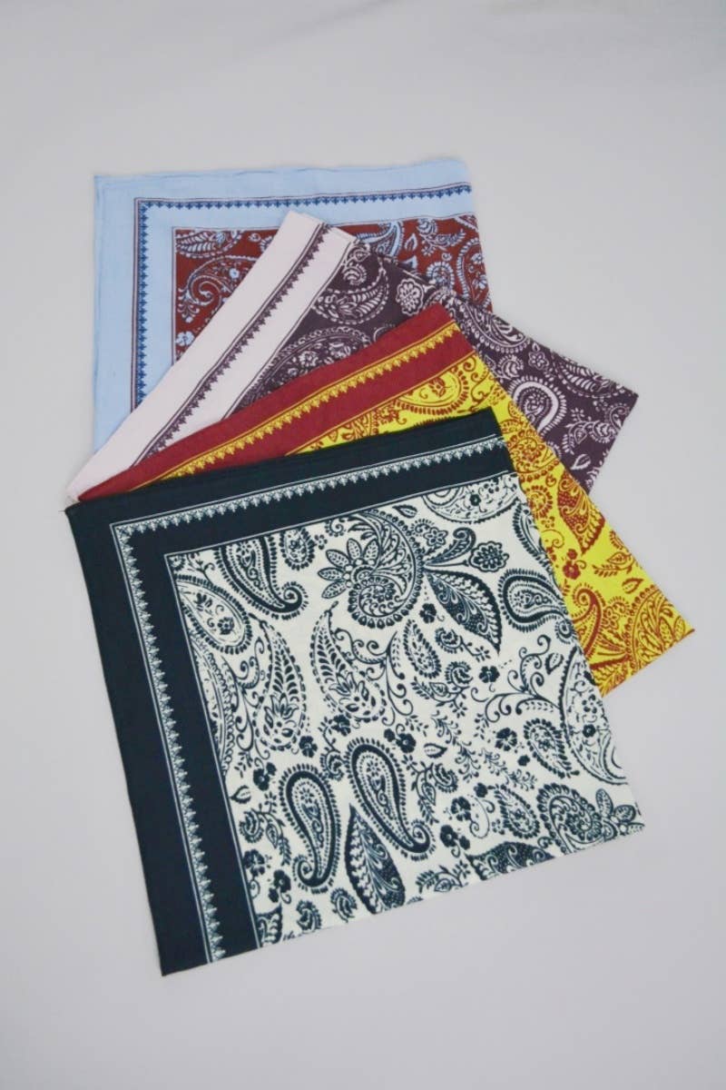 Paisley Print Multi‑wear Bandana Scarf