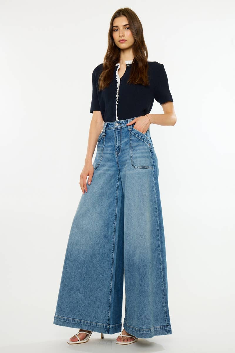 High Rise Endless Wide Leg Jeans