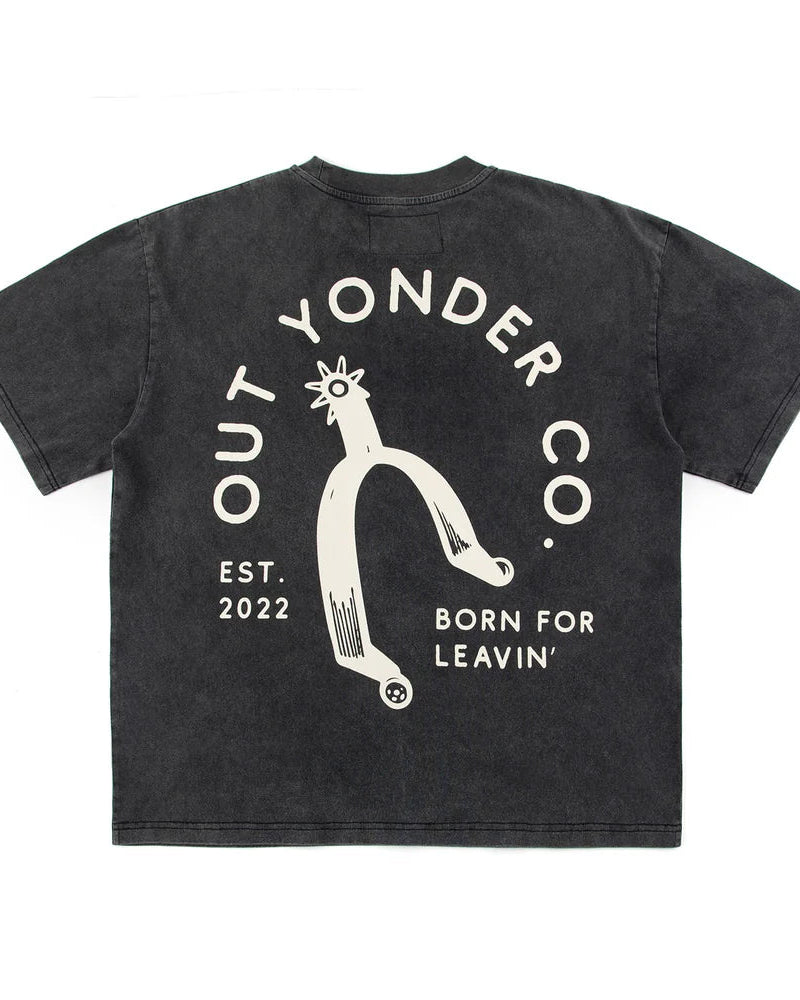 Spur Boxy Tee – Vintage Black