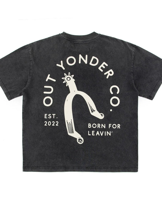 Spur Boxy Tee – Vintage Black