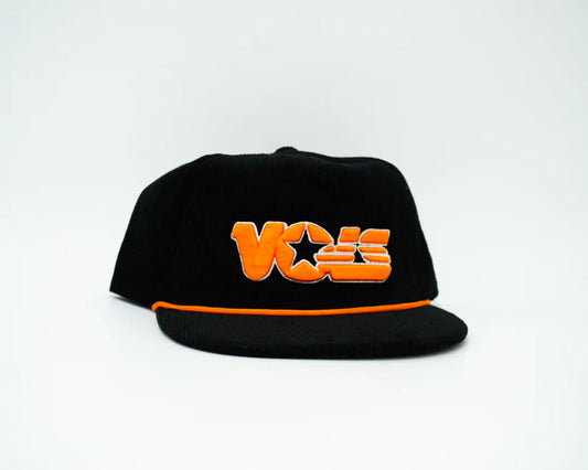 Black Corduroy Vols Star Hat