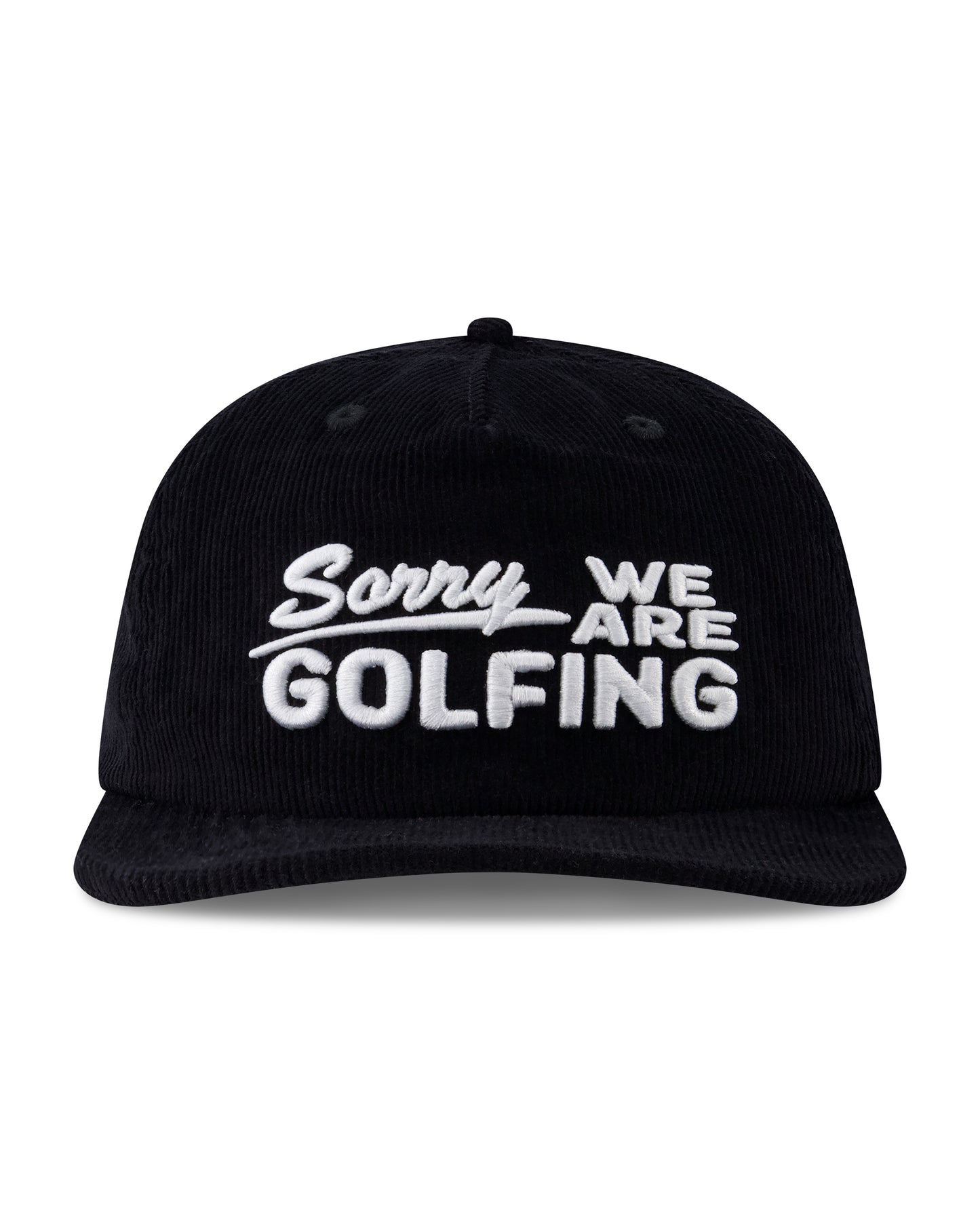 Sorry We Are Golfing Corduroy Hat