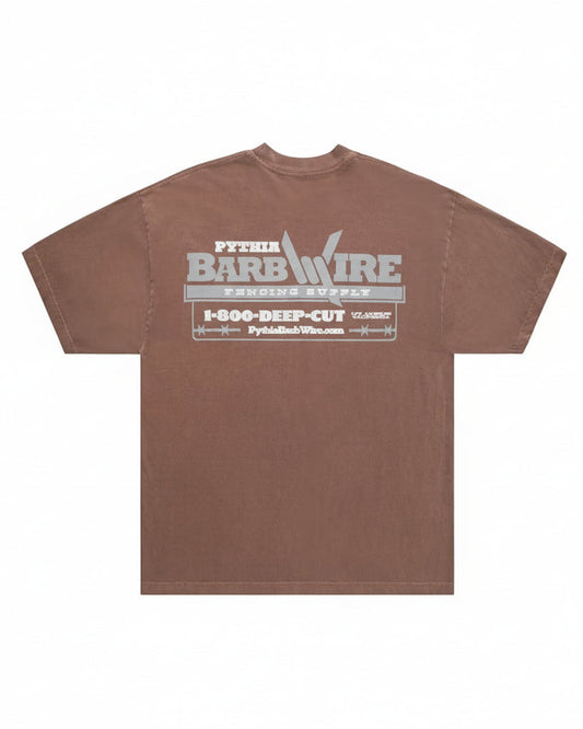 Vintage Brown Barbwire Supply Tee