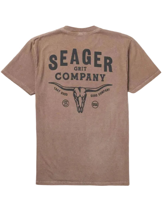 Longhorn Premium Tee – Pigment Brown