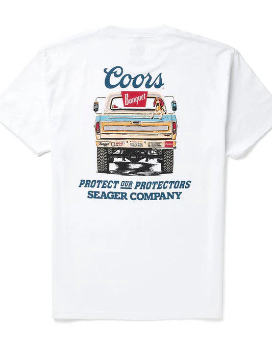 White Seager x Coors Banquet Bumper Tee