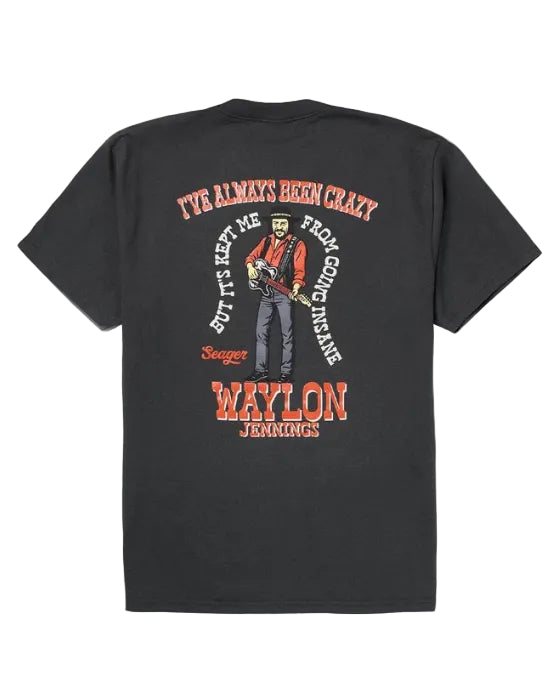 Seager x Waylon Jennings Always Been Crazy Tee