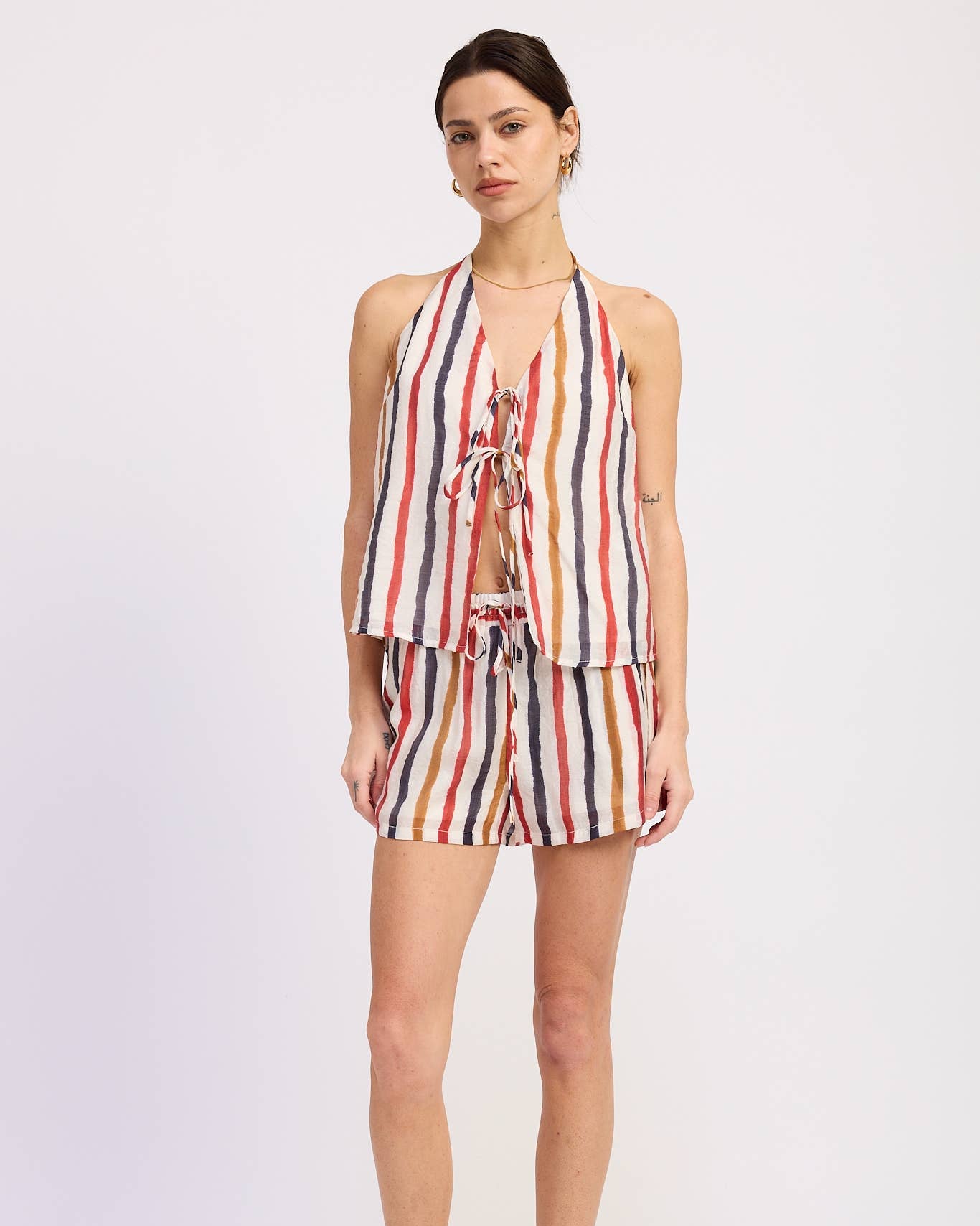 Striped Mini Shorts