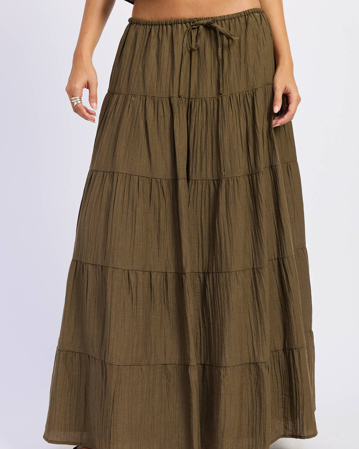 Tiered Maxi Skirt